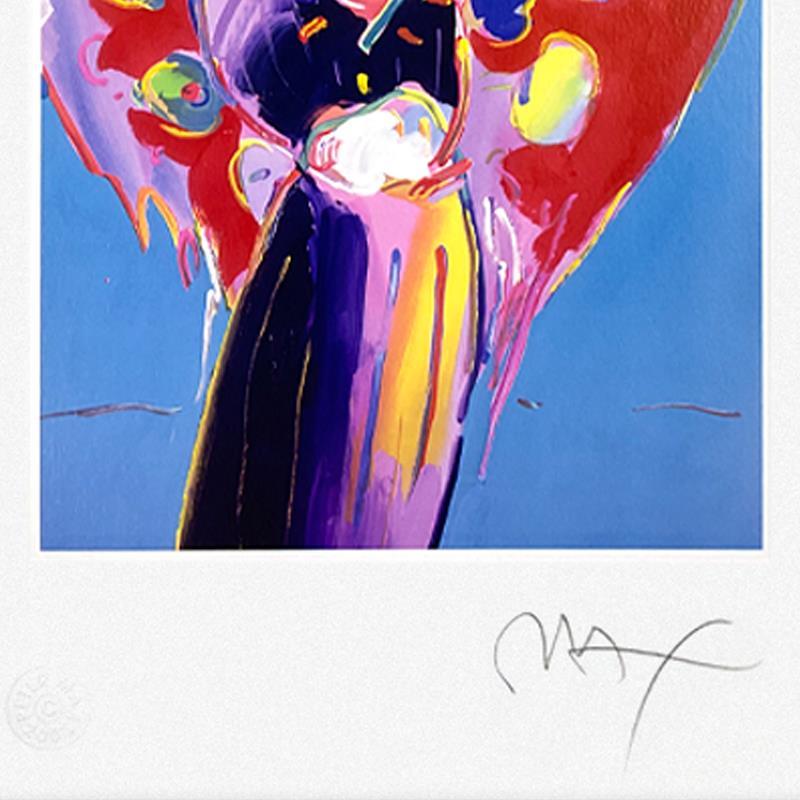 Blue Angel with Heart by Peter Max