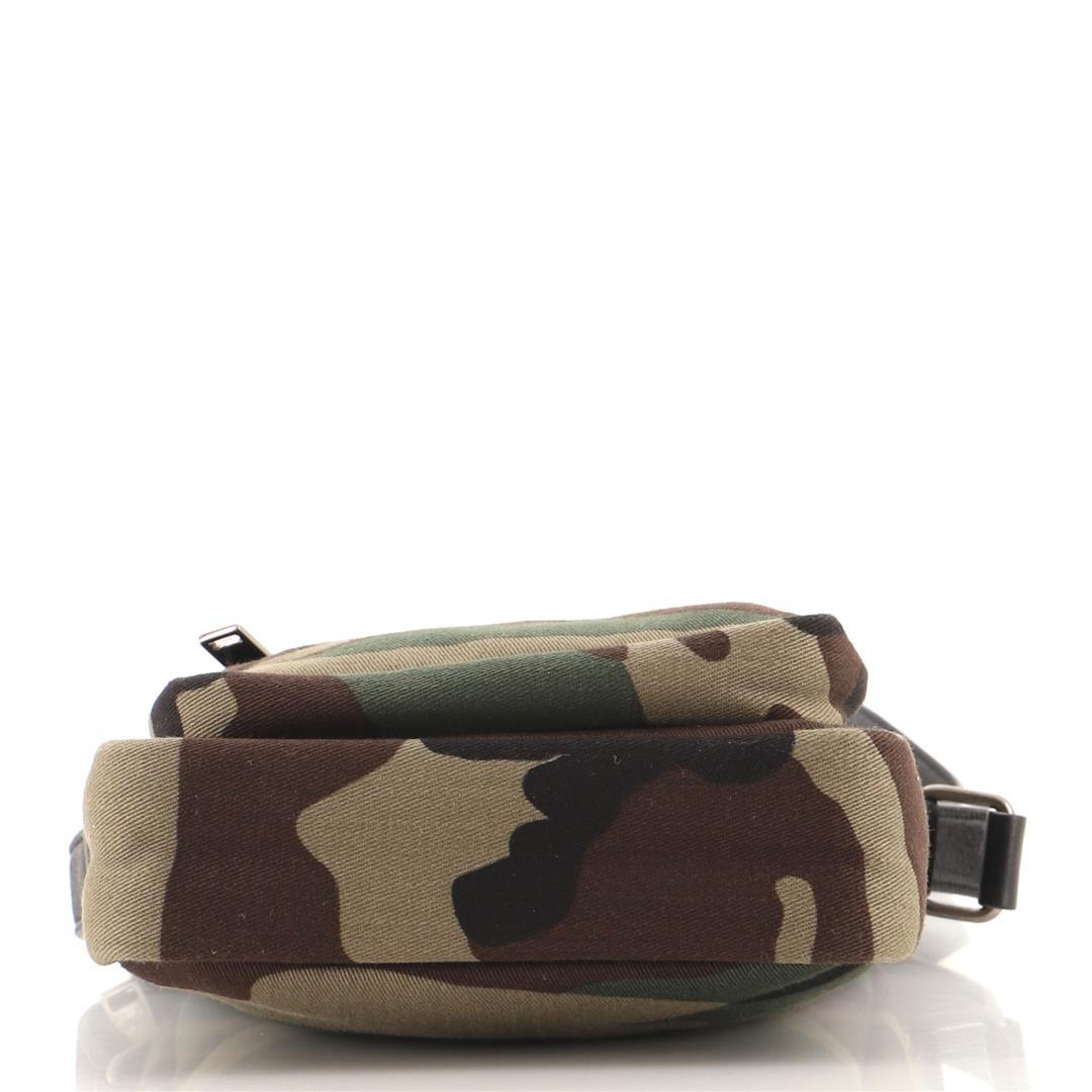 Saint Laurent YSL Brad Crossbody Pouch Camouflage Canvas