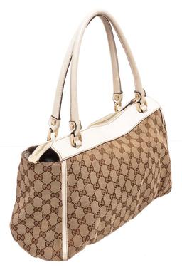 Gucci Brown Canvas D Tote Bag