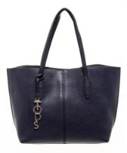 Tod's Blue Leather Joy Medium Tote Bag