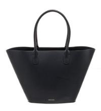 Mansur Gavriel Navy Blue Leather Triangle Handbag