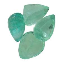 3.36 ctw Pear Mixed Emerald Parcel