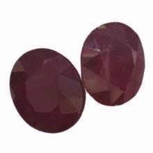 11.08 ctw Oval Mixed Ruby Parcel