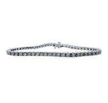 4.89 ctw Diamond Tennis Bracelet - 14KT White Gold