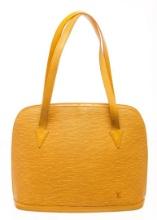 Louis Vuitton Yellow Epi Leather Lussac Shoulder Bag