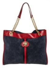 Gucci Blue Suede Rajah Large Tote