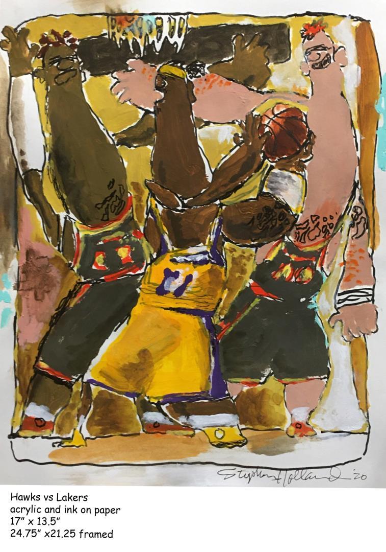 Hawks vs Lakers by Stephen Holland ORIGINAL