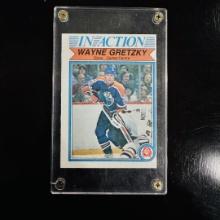 1982 O-Pee-Chee Wayne Gretzky "In Action" #107 - Edmonton Oilers