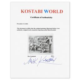 The Commute - New York by Kostabi Original