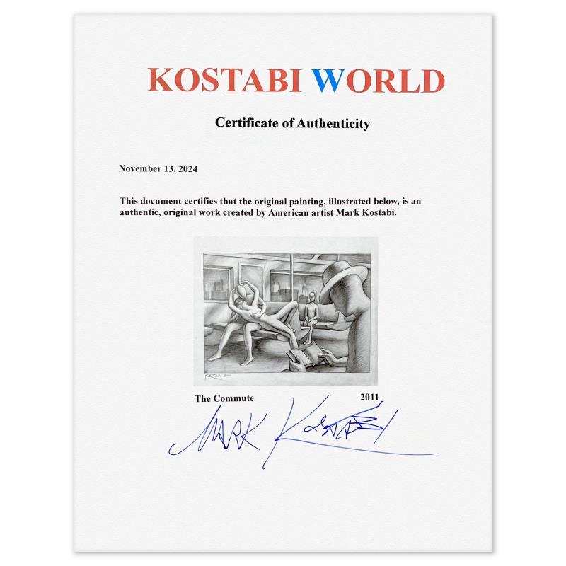 The Commute - New York by Kostabi Original