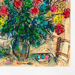 Le Bouquet Devant La Fenetre by Chagall (1887-1985)