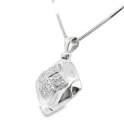 18kt WG Diamond Pendant and chain