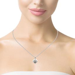 18kt WG Diamond Pendant and chain