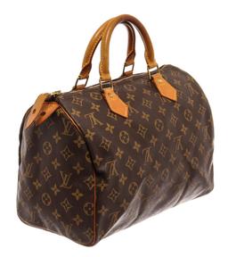 Louis Vuitton Brown Monogram Canvas Speedy 30 Satchel Bag