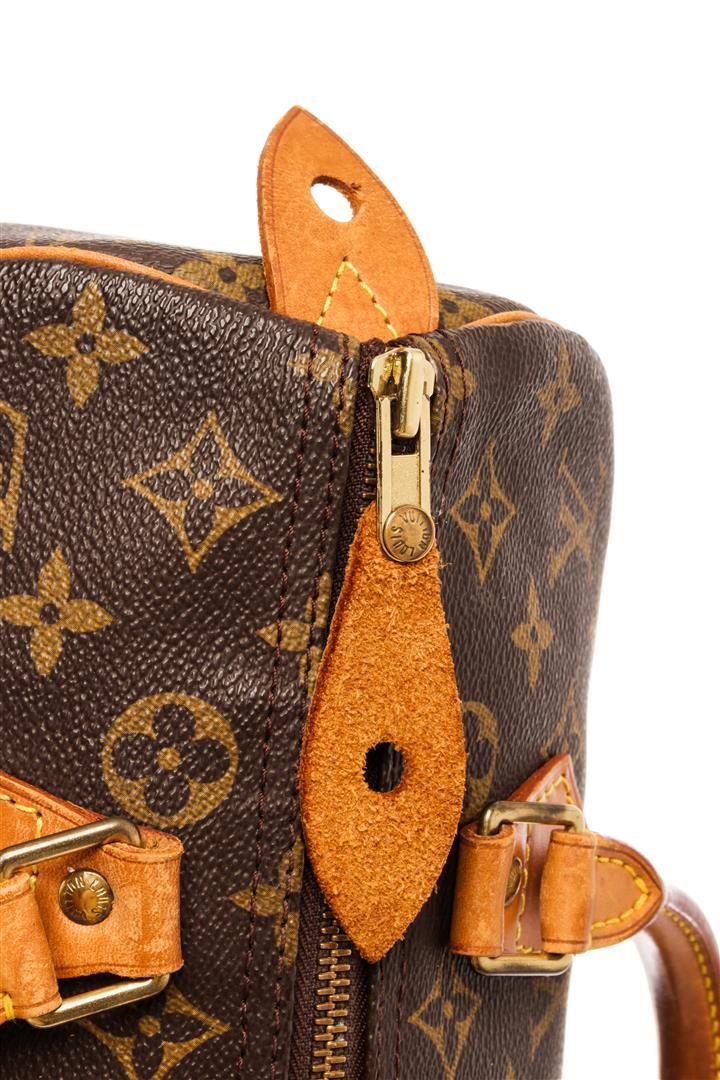 Louis Vuitton Brown Monogram Canvas Speedy 30 Satchel Bag