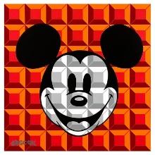 Red 8-Bit Mickey by Loveless Tennessee