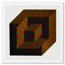 Bidim de la serie Structures Universelles De LHexagone by Vasarely (1908-1997)