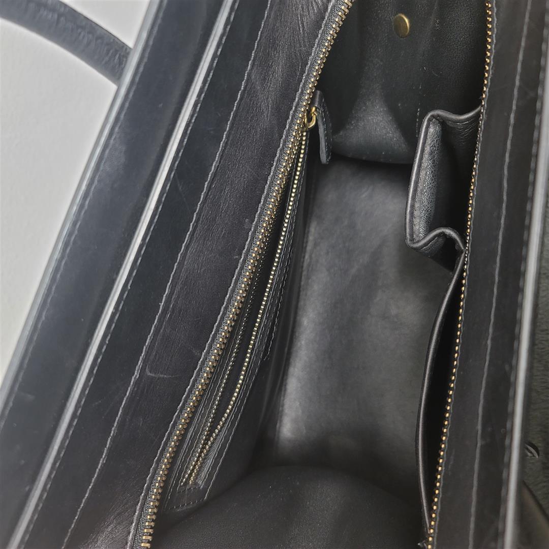Celine Tri-Color Leather Mini Luggage Tote Bag