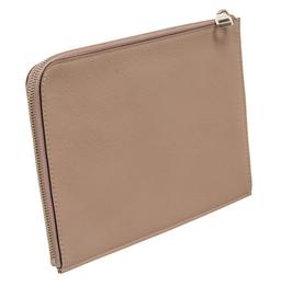 Louis Vuitton Taupe Leather Pochette Jour Clutch