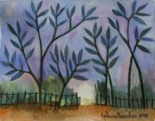 KOUAKOU THE FIELD SIGNED ORIGINAL ACRYLIC