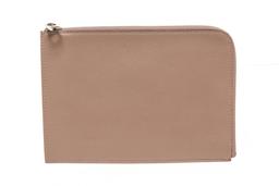 Louis Vuitton Taupe Leather Pochette Jules PM Cluch