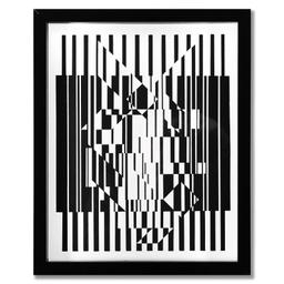 Tilla Calcis et Afa de la serie Lineaires (Triptych) by Vasarely (1908-1997)