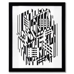Tilla Calcis et Afa de la serie Lineaires (Triptych) by Vasarely (1908-1997)