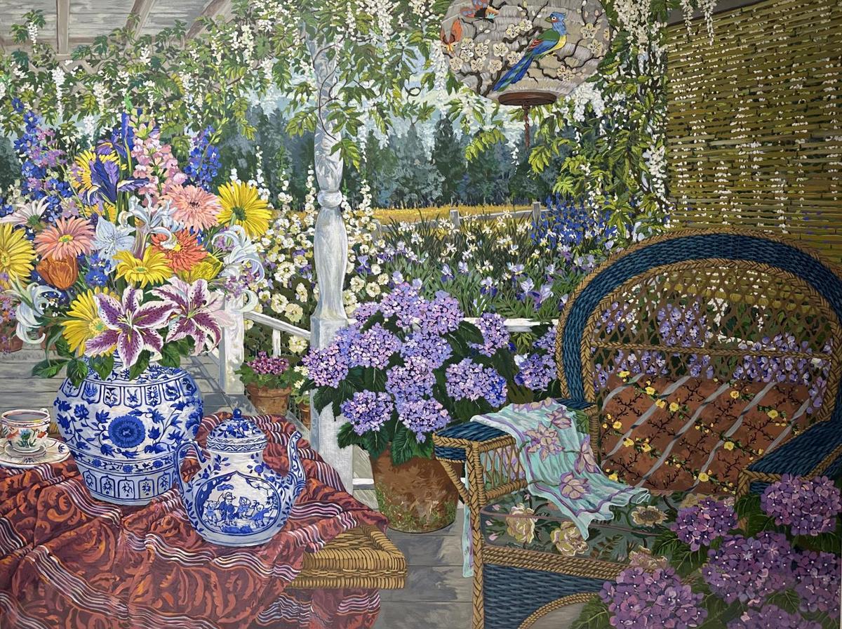 View to the meadow by John Powell