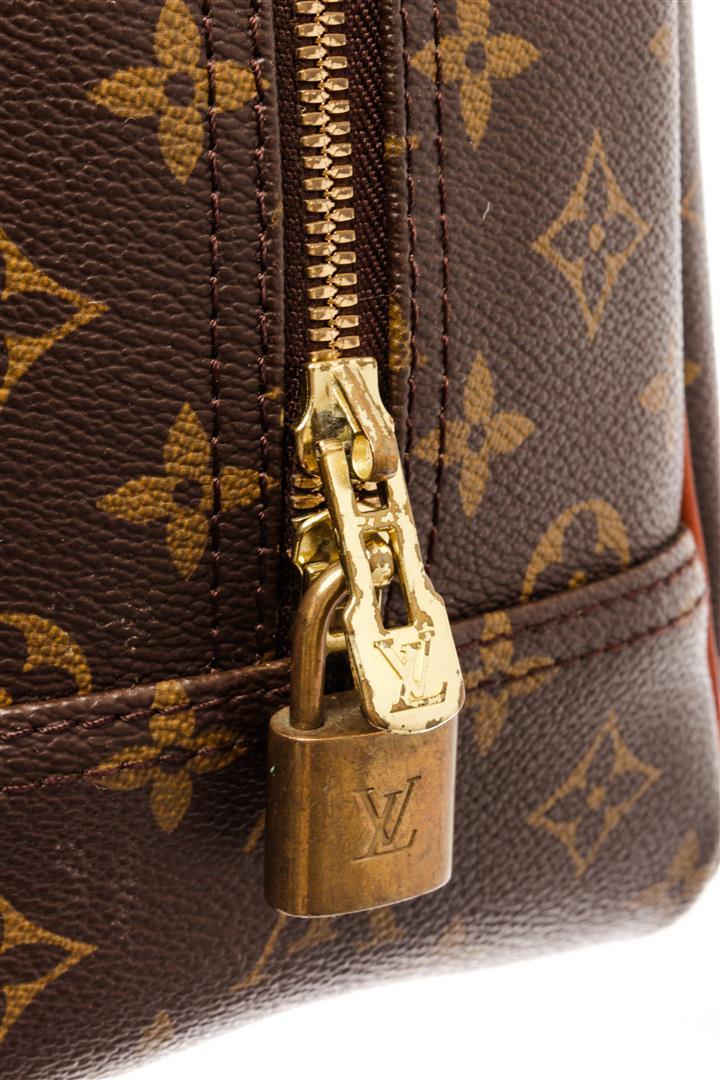Louis Vuitton Brown Monogram Canvas Deauville Satchel Bag