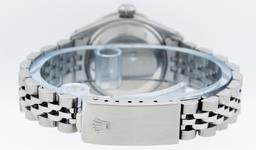 Rolex Ladies Quickset Stainless Steel White Diamond And Ruby 26MM Datejust Wrist