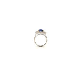 Platinum Diamond and Tanzanite Ring