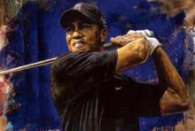 Tiger Woods Blue Hawaii by Stephen Holland