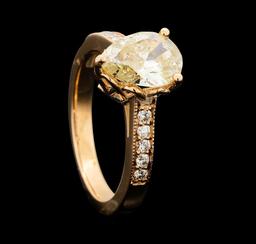 2.02 ctw Diamond Ring - 14KT Rose Gold
