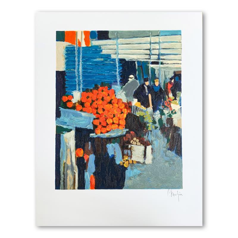 The Fruit Market by Fauchere Claude