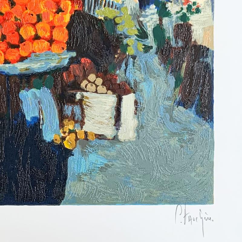 The Fruit Market by Fauchere Claude