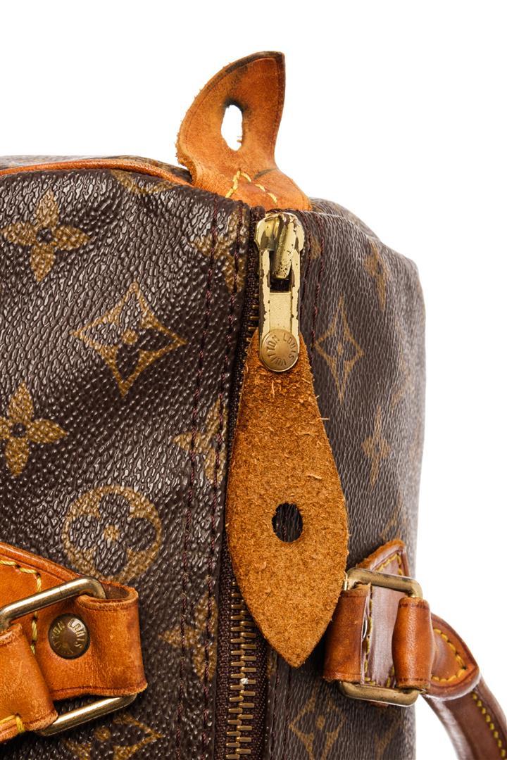 Louis Vuitton Brown Monogram Canvas Speedy 30 Satchel Bag
