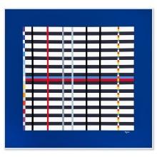 Hommage du Mondrian (Dark Blue) by Agam Yaacov