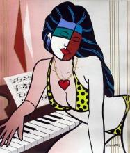 MORAIS THE KEYS OF SEDUCTION SIGNED ORIGINAL ACRYLIC