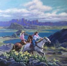 Riders in the High Country by Richard Ho, orig.