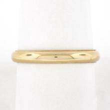 Classic 14k Yellow Gold 3.5mm Domed Polished w/ Milgrain Stack Wedding Band Ring