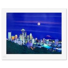 Seattle Moon by Gallegos David