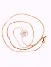 4.00 ctw Diamond Pendant Necklace - 14KT Yellow Gold