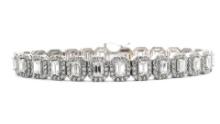 11.15 ct. Diamond Tennis Bracelet - 14KT White Gold