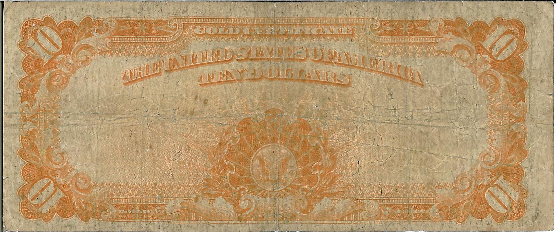 1922 $10 Gold Certificate Bank Note