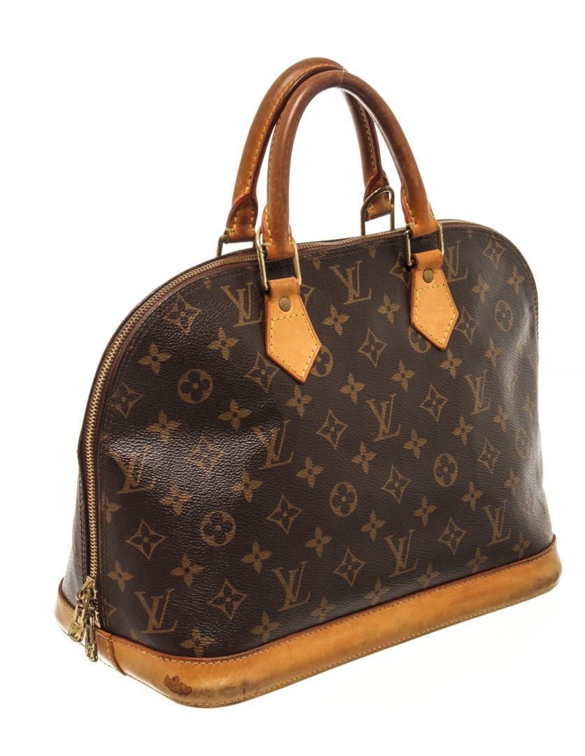 Louis Vuitton Brown Monogram Canvas and Leather Alma PM Bag