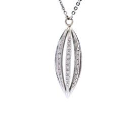 18K WG Eichhorn Diamond Pendant and Chain