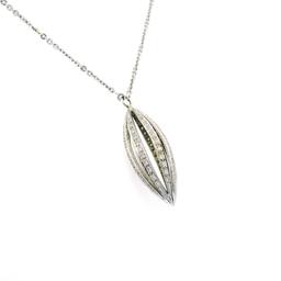 18K WG Eichhorn Diamond Pendant and Chain
