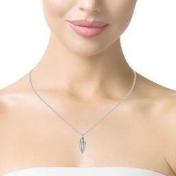 18K WG Eichhorn Diamond Pendant and Chain