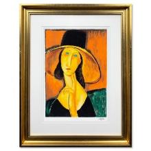 Protrait Of A Woman With Hat by Modigliani (1884-1920)