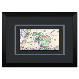 Lady Through Window by Peter Max